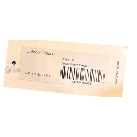 Outdoor Voices Womens Sleeveless Black Zoom Bloom Dress Size Medium NWT - Picture 10 of 10